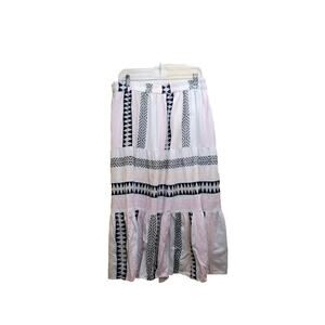 Mi Ami Skirt Women’s Size Large Cotton IKAT Geometric Tribal Print